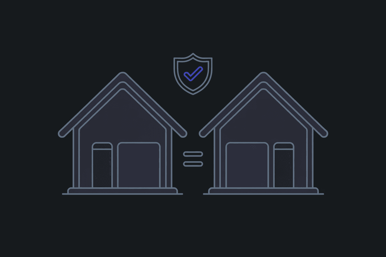 The house in the video matched against the house in the photos